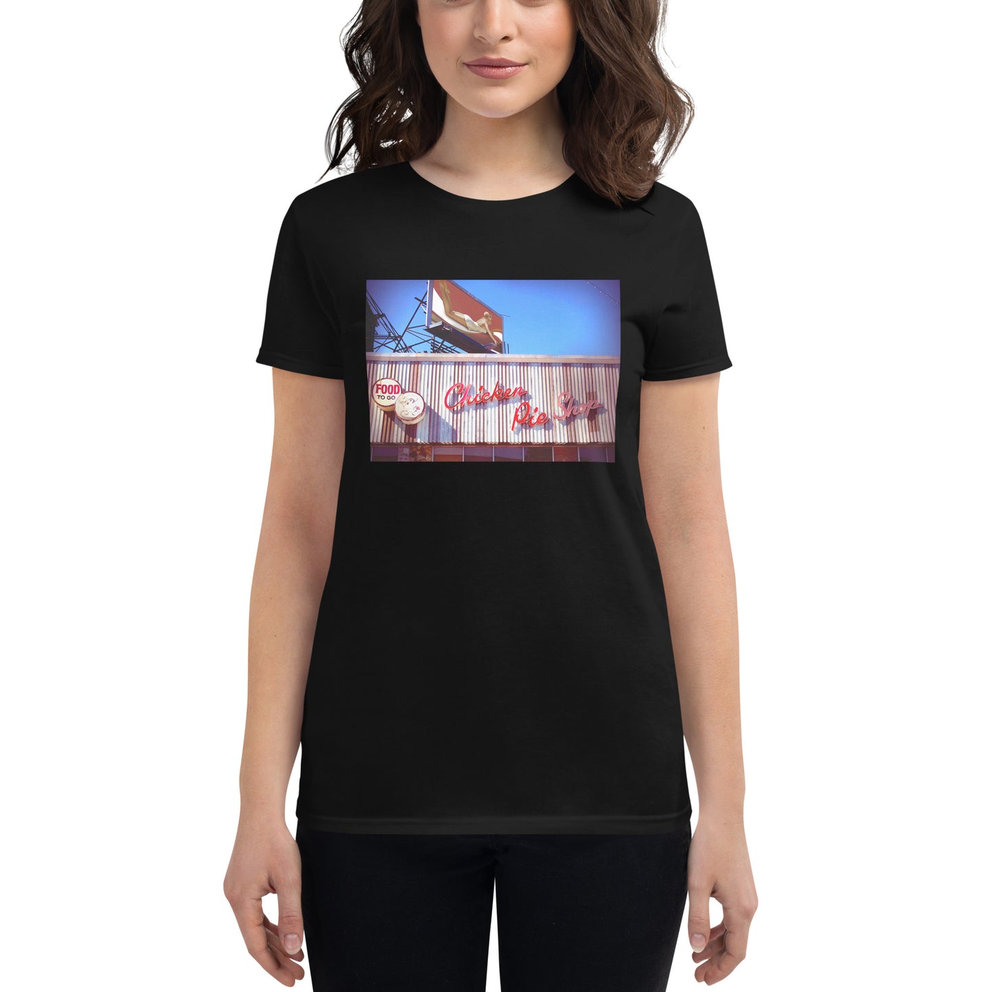 Chicken Pie Shop T with Marilyn Monroe billboard: Women's Tee