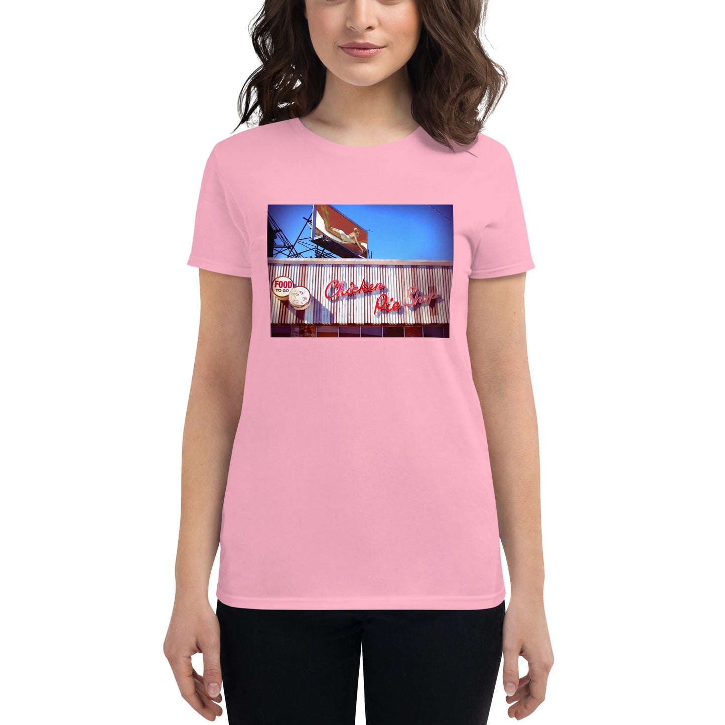 Chicken Pie Shop T with Marilyn Monroe billboard: Women's Tee